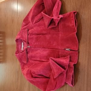 SORBE SUEDE ZIP UP JACKET